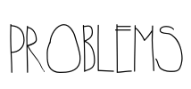 Problems Font Image