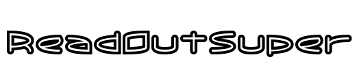 ReadOutSuper Font Image