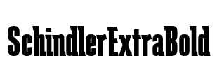 SchindlerExtraBold