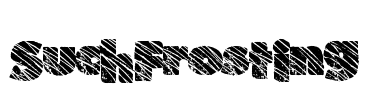SuchFrosting Font Image