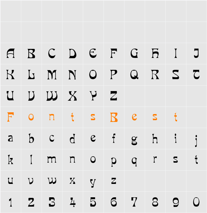PCMilo Character Map