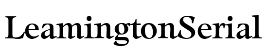 LeamingtonSerial Font Image