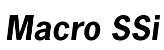 Macro SSi Font Image