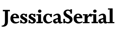 JessicaSerial Font Image