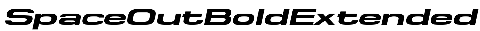 SpaceOutBoldExtended