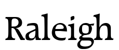 Raleigh Font Image