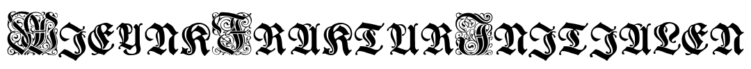 WieynkFrakturInitialen Font Image