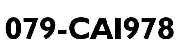 079-CAI978 Font Image