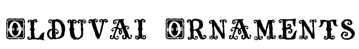 Olduvai Ornaments Font Image