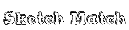 Sketch Match Font Image