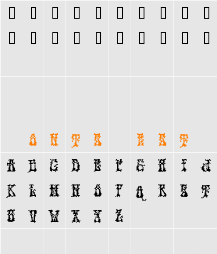 Hendrix Demo Character Map
