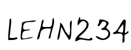 LEHN234 Font Image