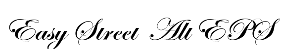 Easy Street  Alt EPS Font Image