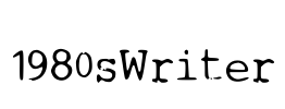 1980sWriter Font Image