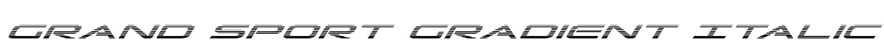 Grand Sport Gradient Italic