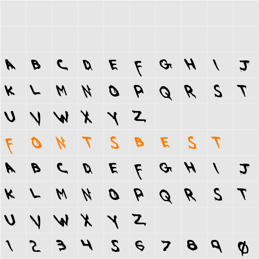 Were-Beast Leftalic Character Map