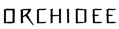 Orchidee Font Image