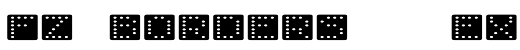 FZ BORDERS 3 EX Font Image