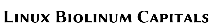 Linux Biolinum Capitals
