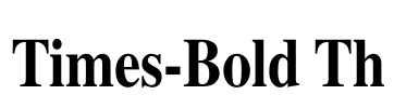 Times-Bold Th