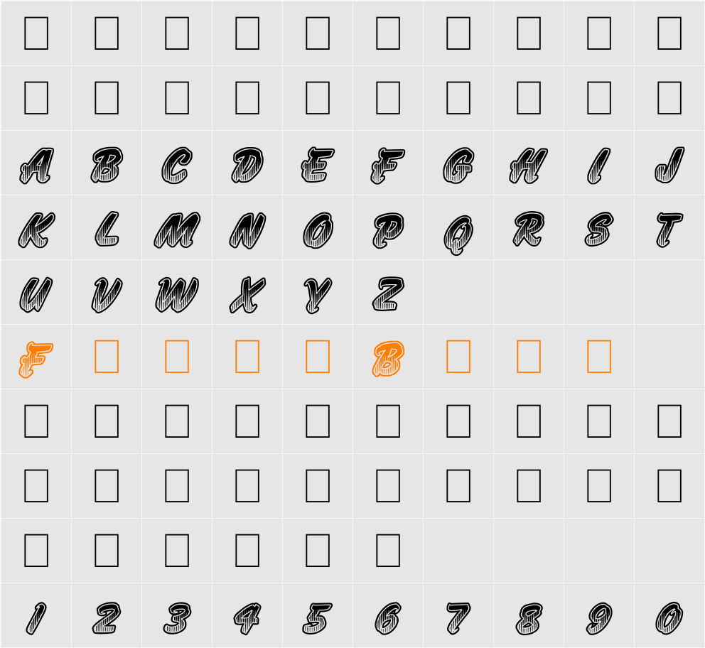 Jumbo Parade Character Map