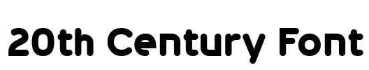 20th Century Font Font Image