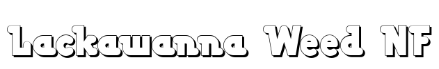 Lackawanna Weed NF Font Image