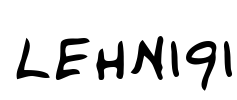 LEHN191 Font Image