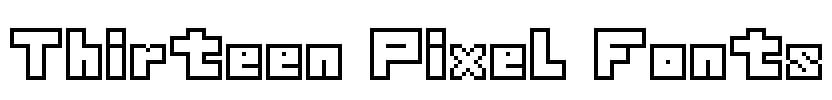 Thirteen Pixel Fonts