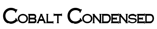 Cobalt Condensed Font Image