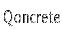 Qoncrete Font Image