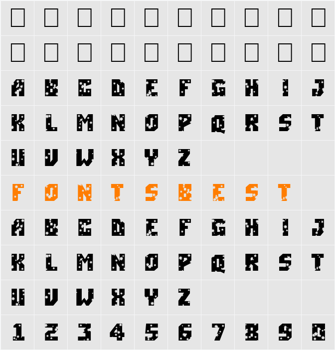 a_SimplerStrs Character Map