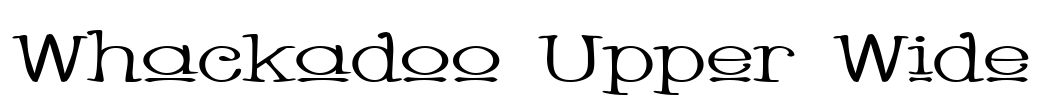 Whackadoo Upper Wide Font Image