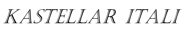 Kastellar-Itali Font Image