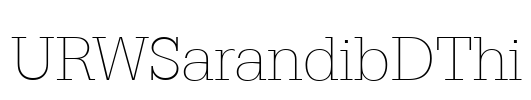 URWSarandibDThi Font Image