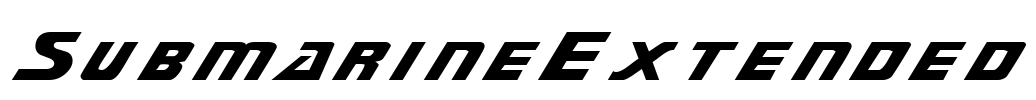 SubmarineExtended Font Image