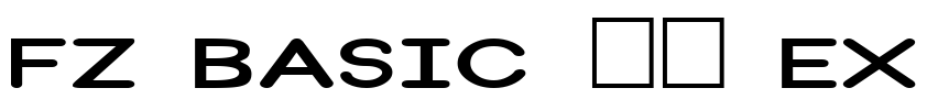 FZ BASIC 31 EX Font Image