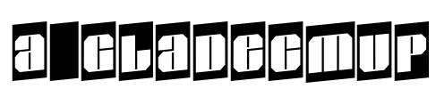 a_GladeCmUp Font Image