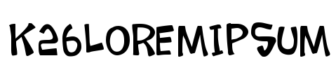 K26LoremIpsum Font Image