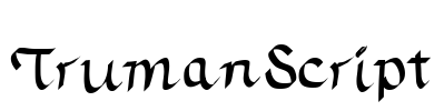 TrumanScript Font Image