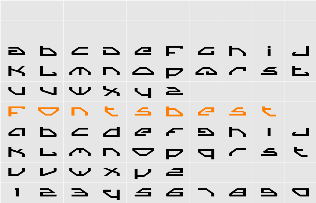 Spylord Expanded Character Map