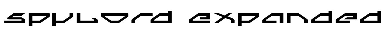 Spylord Expanded Font Image