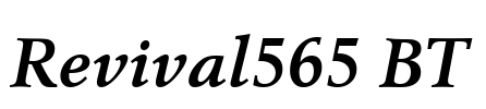 Revival565 BT Font Image