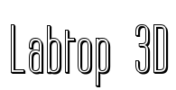 Labtop 3D Font Image