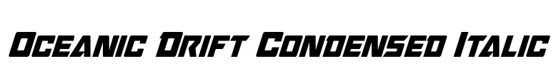 Oceanic Drift Condensed Italic