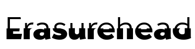 Erasurehead Font Image