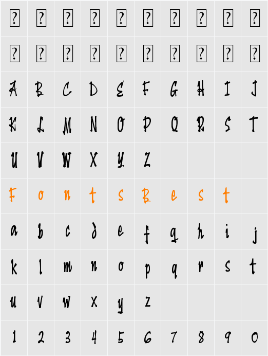 YenGee Character Map