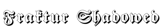 Fraktur Shadowed