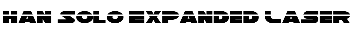 Han Solo Expanded Laser Font Image