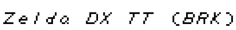 Zelda DX TT (BRK) Font Image